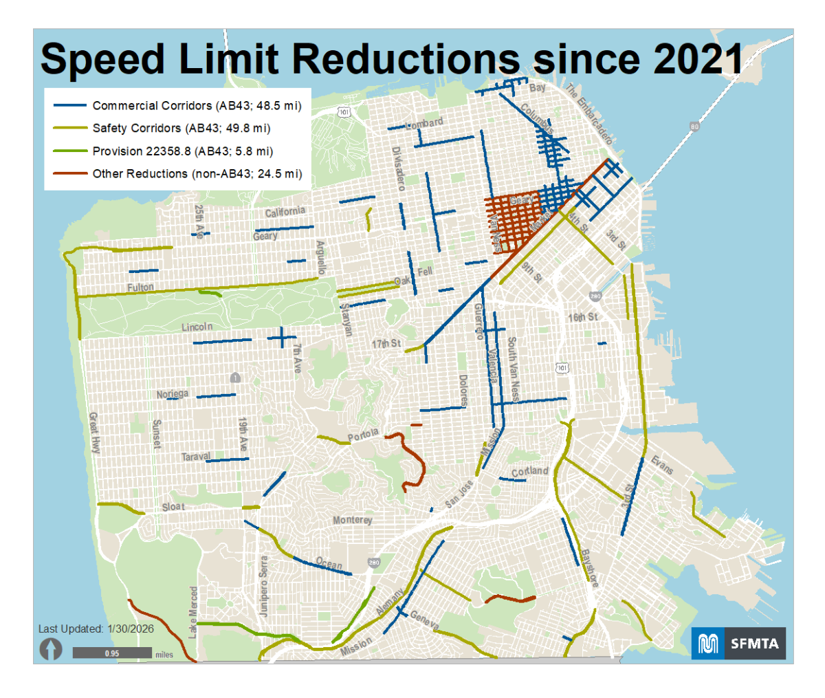 Speed Limit Reductions since 2021 Speed Limit Reductions since 2021