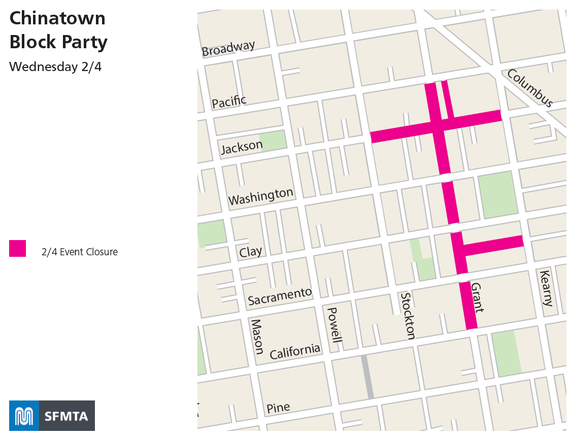 Map of Chinatown Block Party impacts