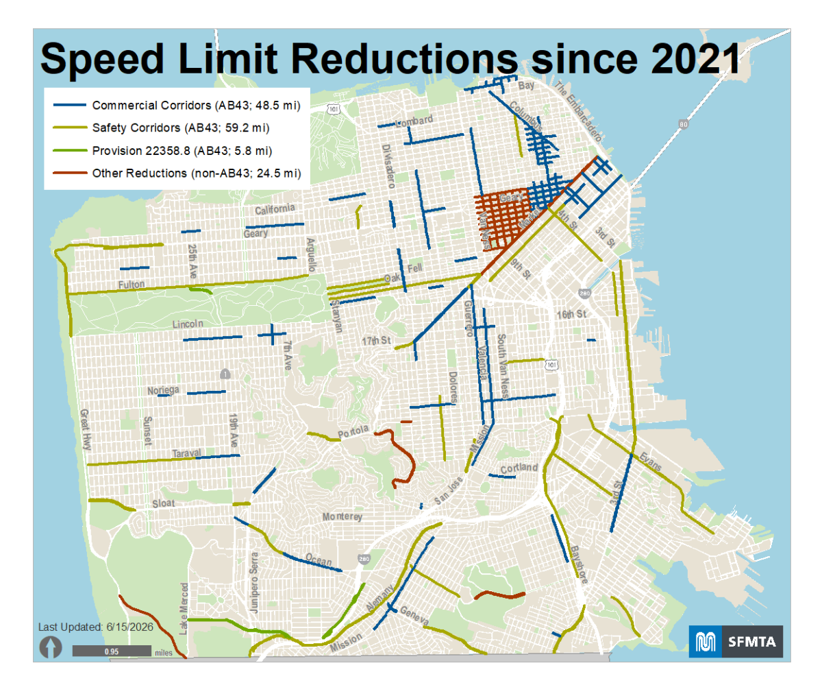 Speed Limit Reductions since 2021 Speed Limit Reductions since 2021