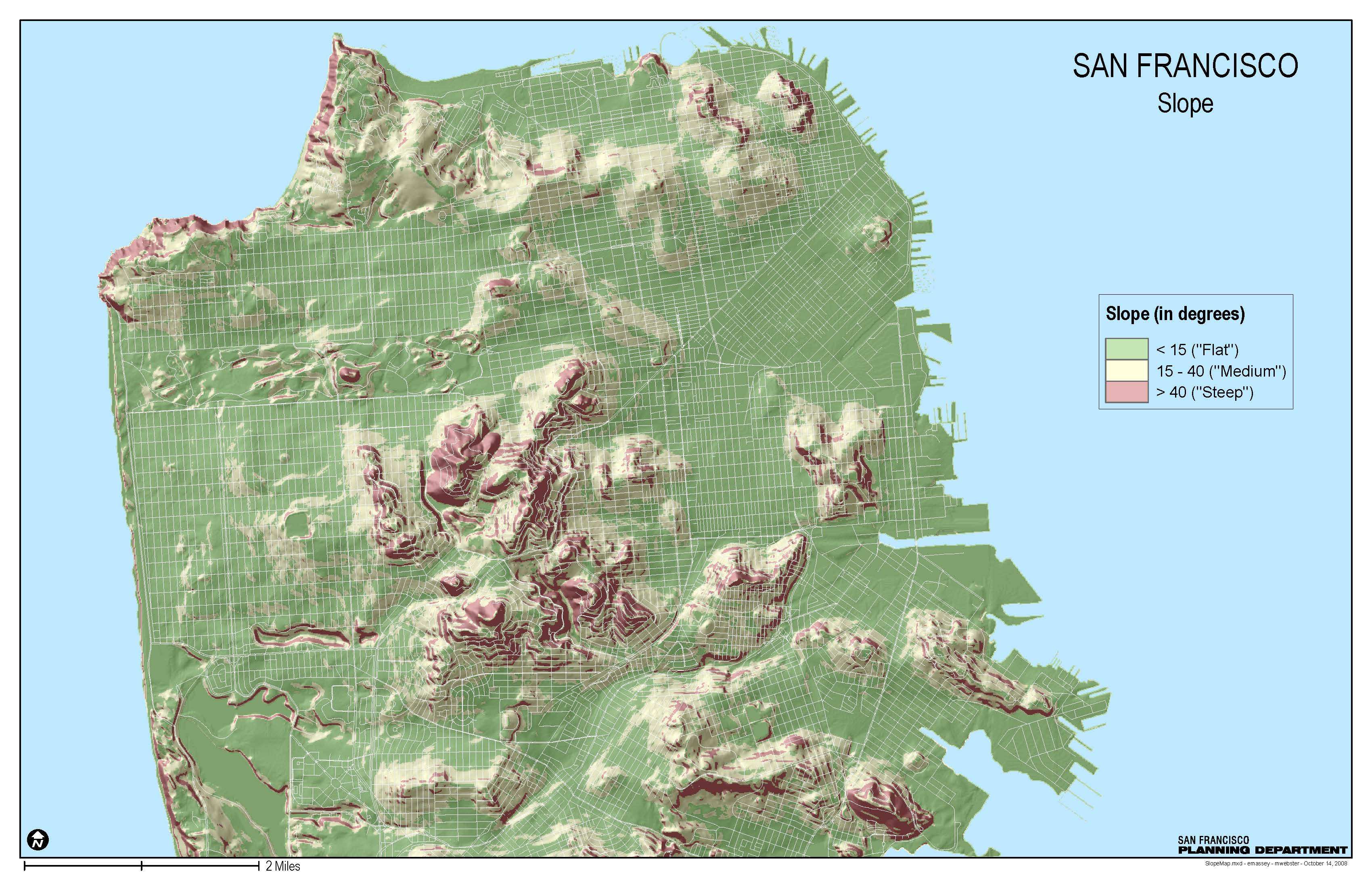 San Francisco Slope Map