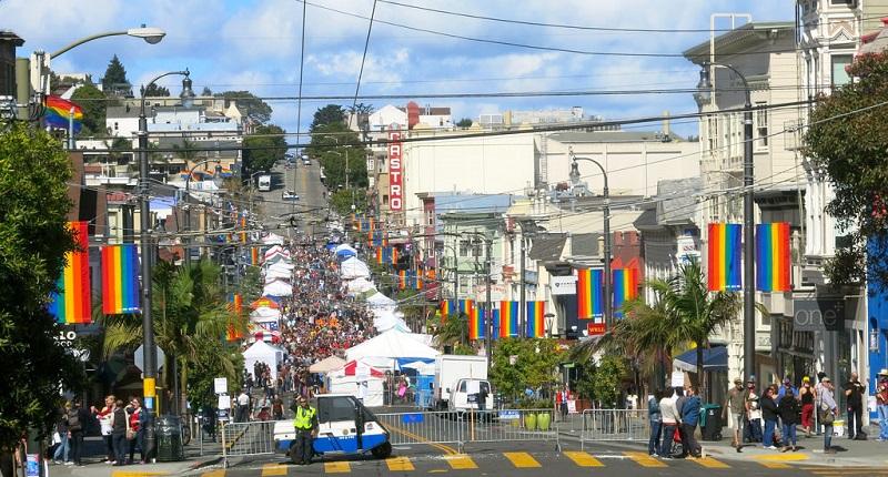 Castro Street Fair Viewed from the South in 2016