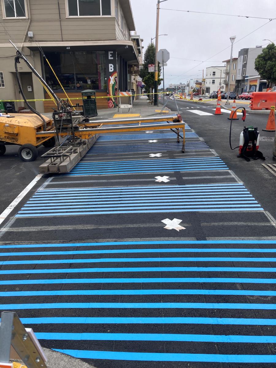 L Taraval Striping