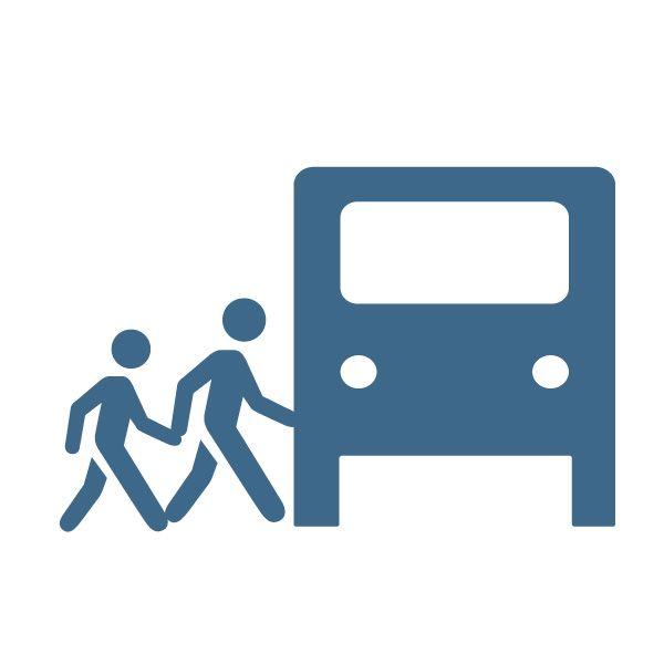 Bus boarding icon