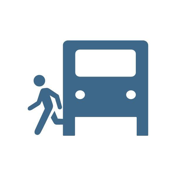 Bus exit icon