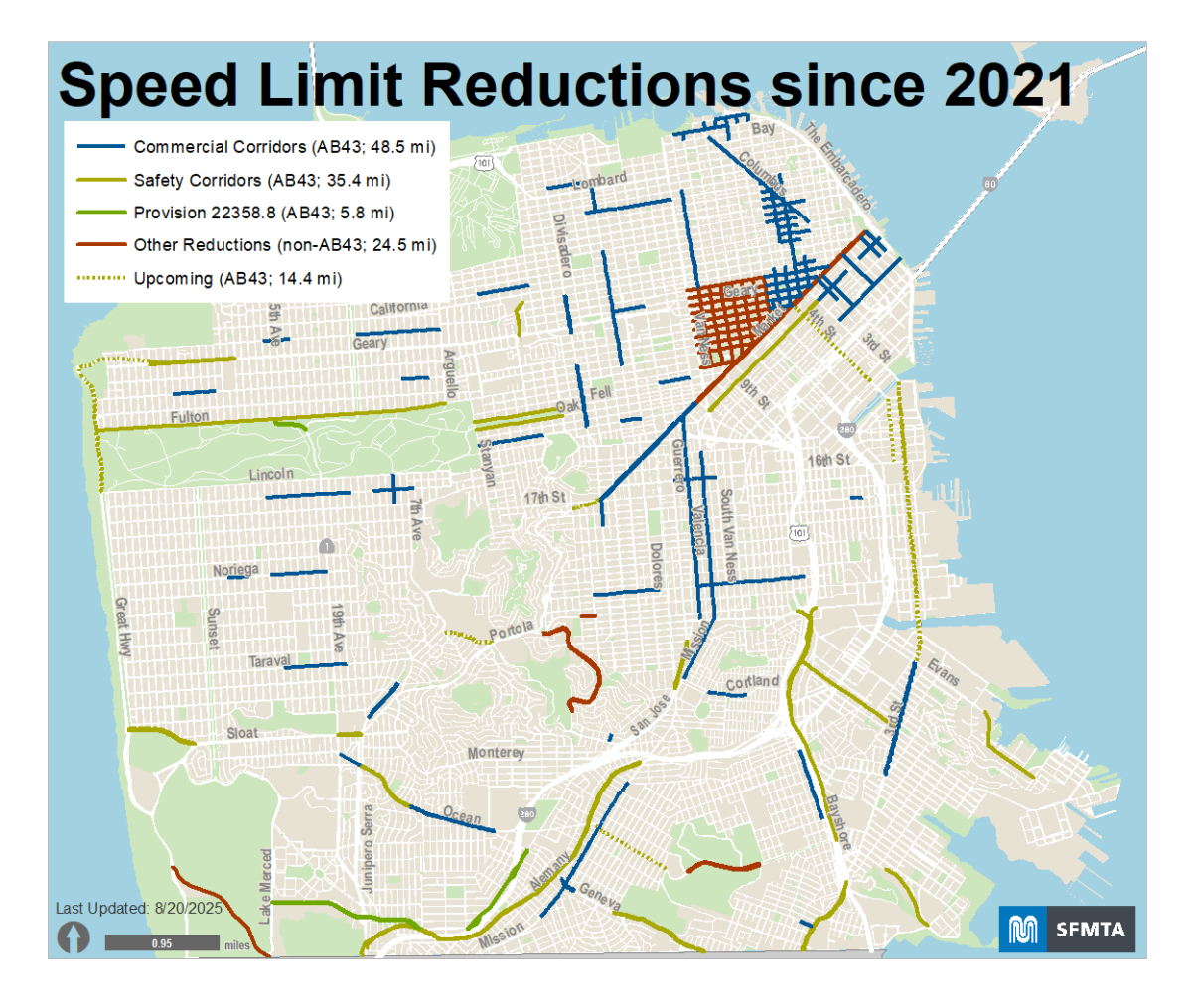 Speed Limit Reductions since 2021 Speed Limit Reductions since 2021