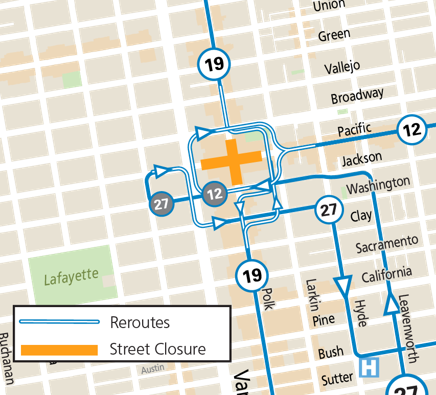 Pickin' on Polk Reroute 1 Map of bus reroutes