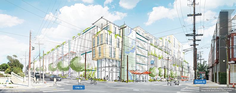 Artist conception of view from Bryant after project