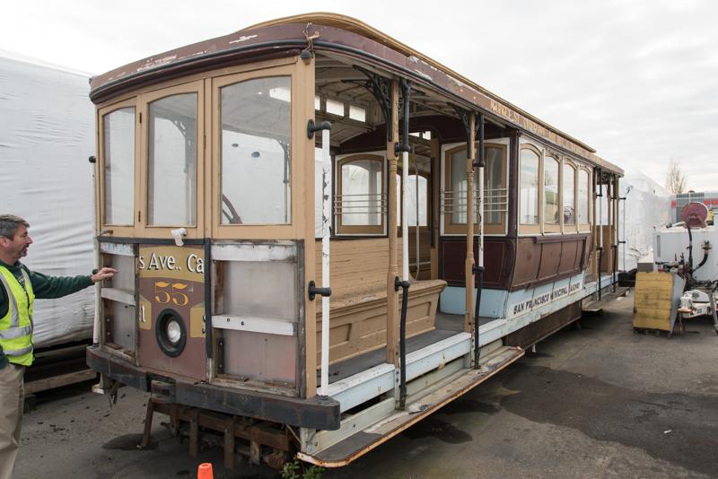 car 55 in storage yard