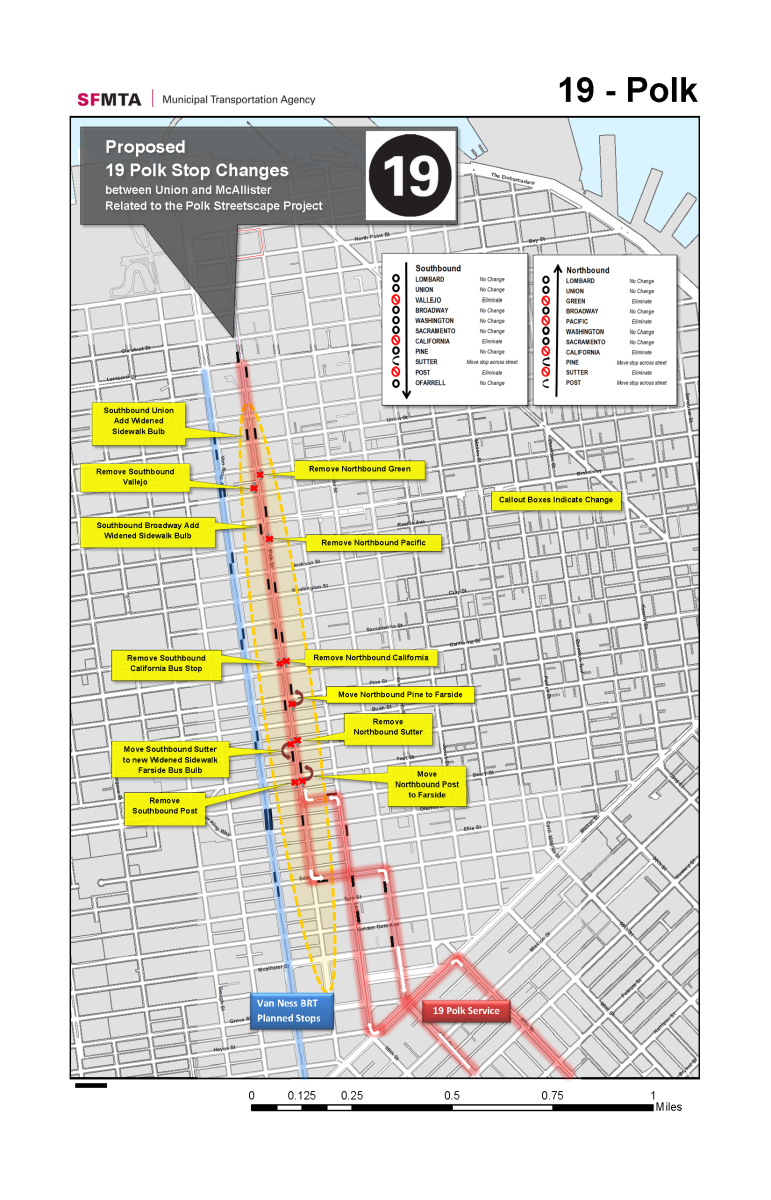 Overview image of changes to Polk Street