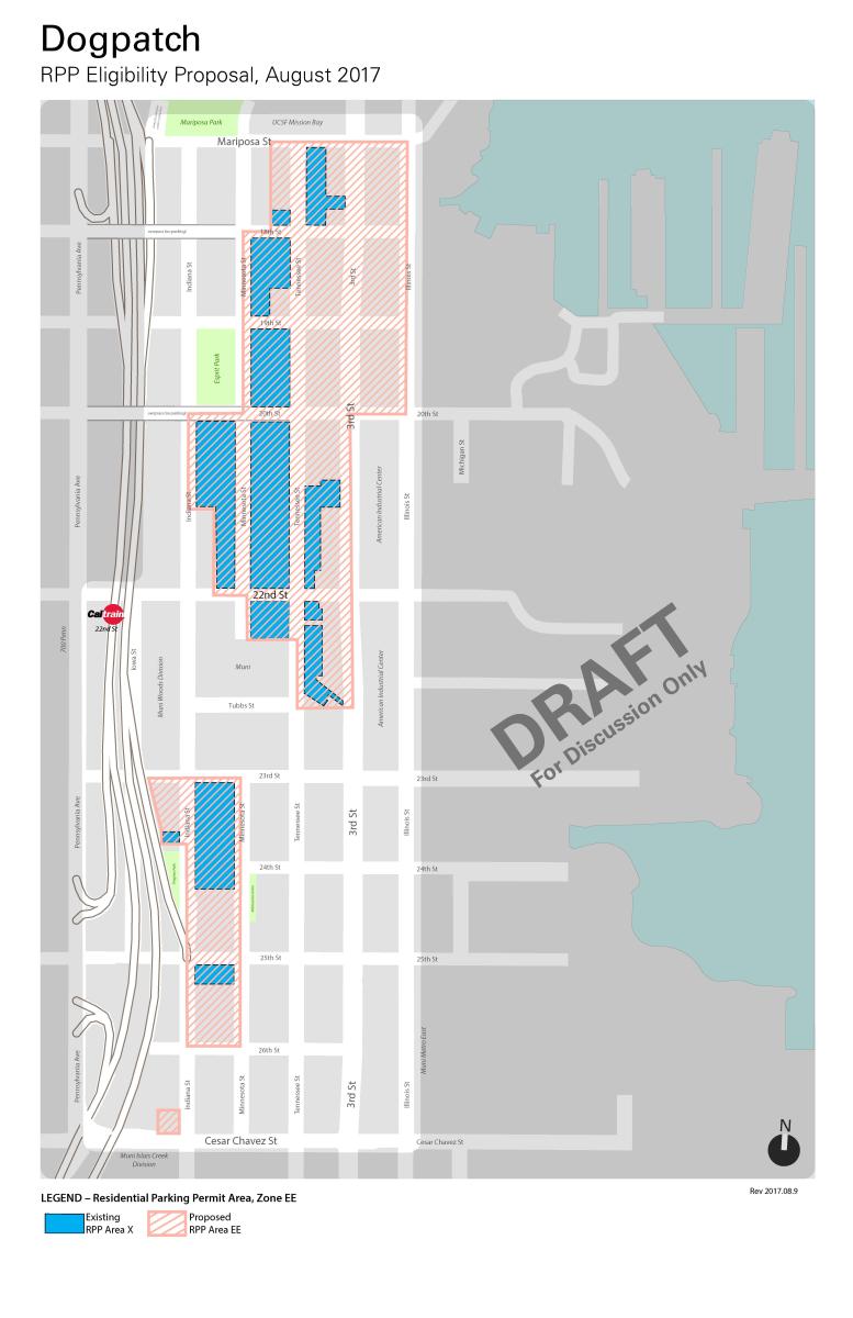 Предложение о приемлемости для участия в RPP Dogpatch | SFMTA