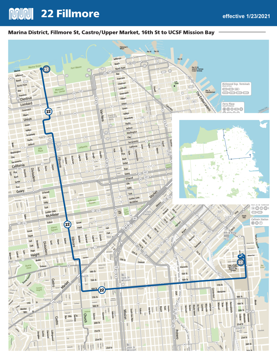 22 Fillmore PDF Map | SFMTA