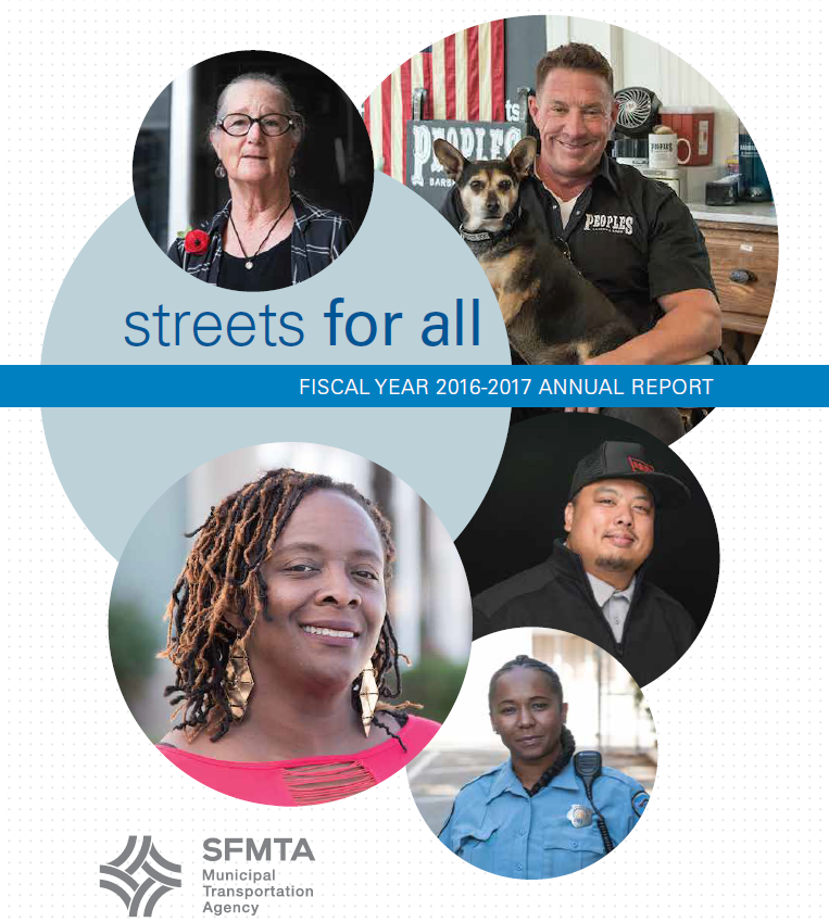 Image of 2017 SFMTA Annual Report Cover
