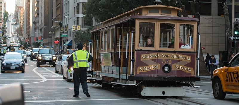 Fare enforcement at the Cable Car.