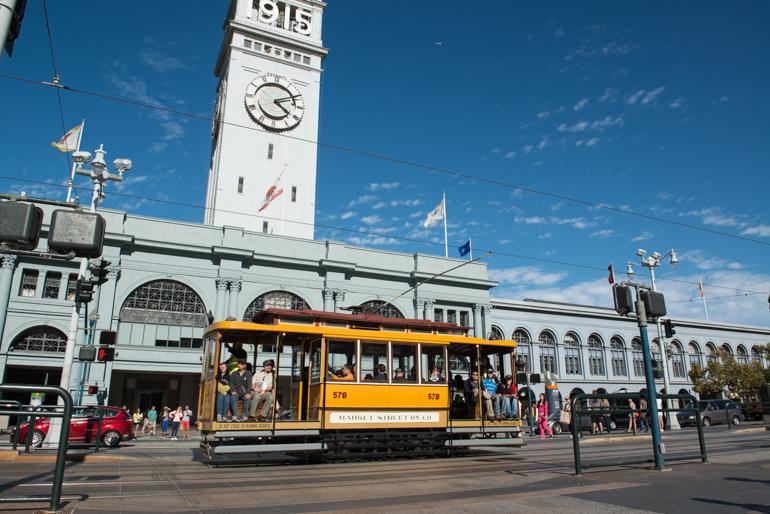 streetcar and ferry building