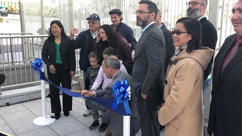 Ribbon cutting for the Balboa Park Station upgrades.