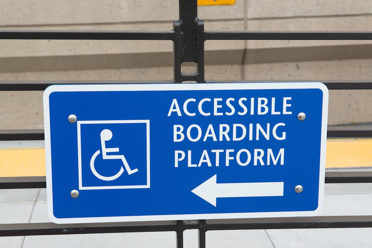 Accessible boarding placard