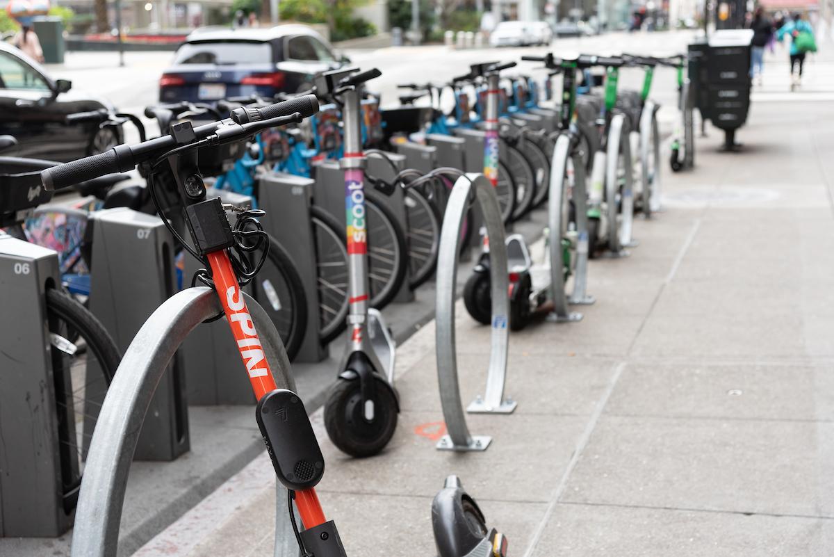 Photo of powered scooters