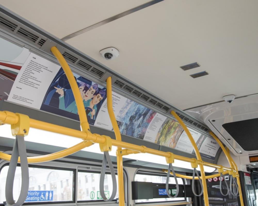 artwork in bus
