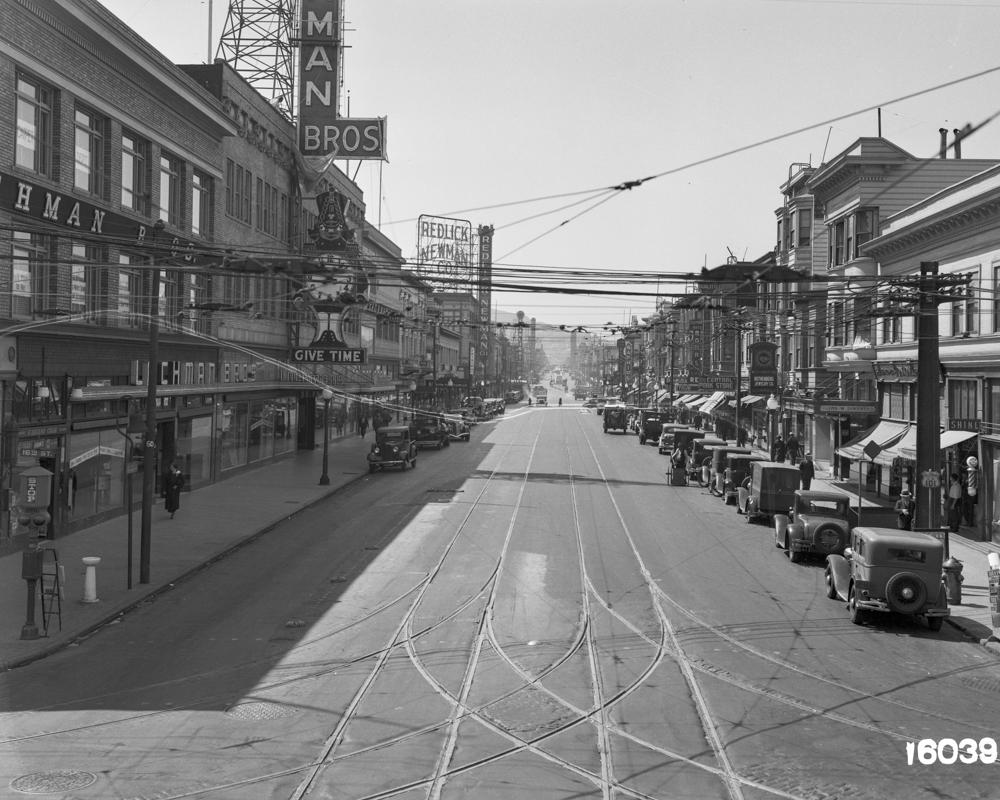 view south at Mission & 16th Streets
