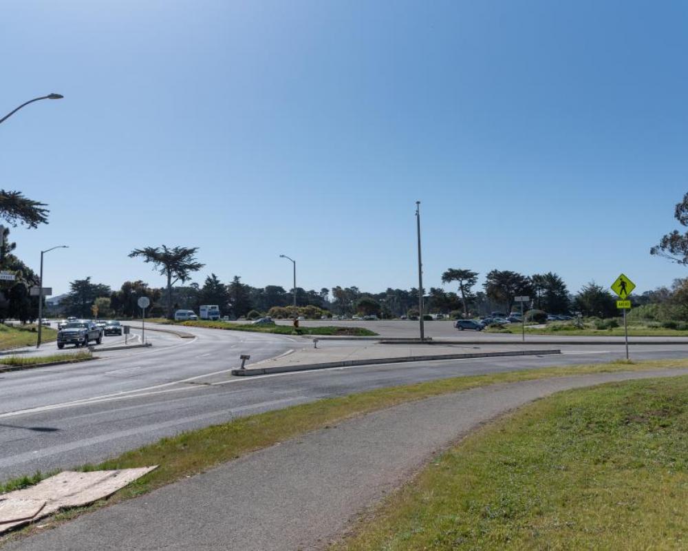Lake Merced Boulevard, Sunset Circle Parking Lot and Sunset Boulevard (existing conditions)
