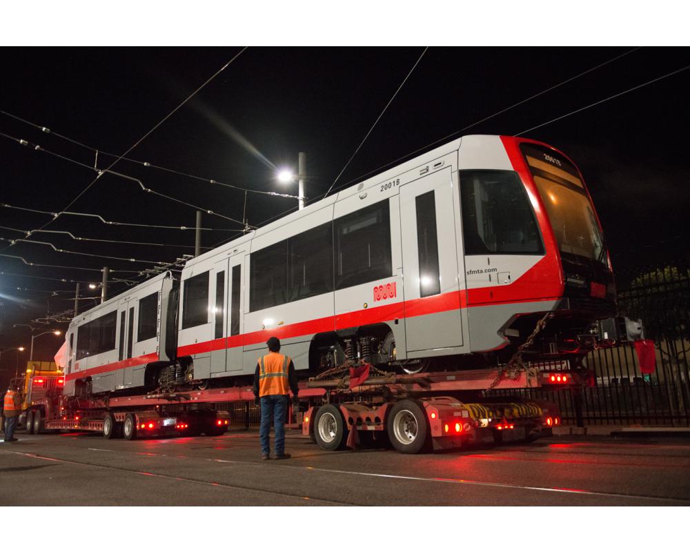 New LRV arriving on truck