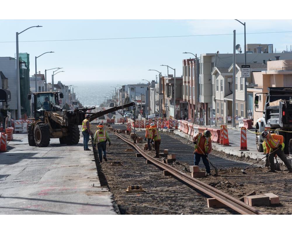 Photo of Track work taking place at 35th Avenue