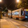 new LRV train testing at east portal of sunset tunnel