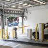 Customer Using New PARCS Payment Equipment at Vallejo Parking Garage 