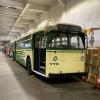 Historic vehicles stored at Presidio Bus Yard 