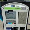 Front of parking meter paystations
