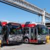 Buses staged to head out of Kirkland Yard