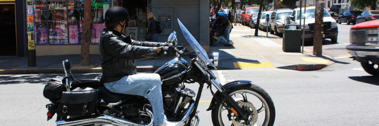 San Francisco motorcycle rider