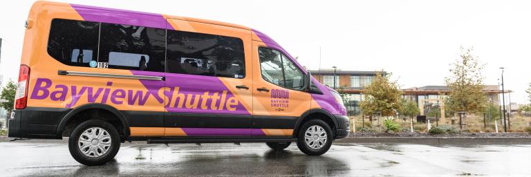 Our Community, Our Shuttle  Bayview Shuttle van vehicle