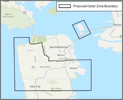 Map of the affected areas, description in body text below