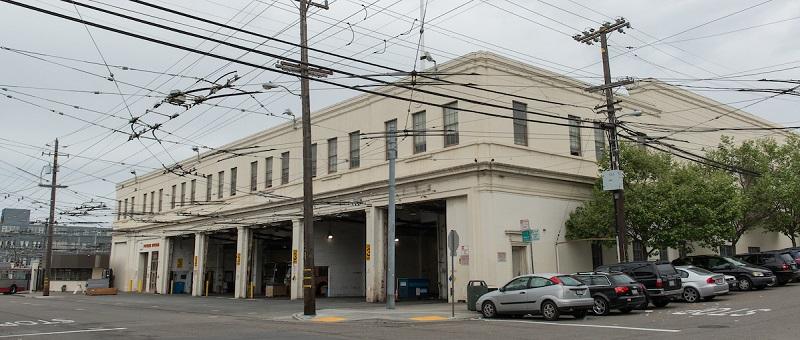 Image of Potrero Yard, a cream-colored building.