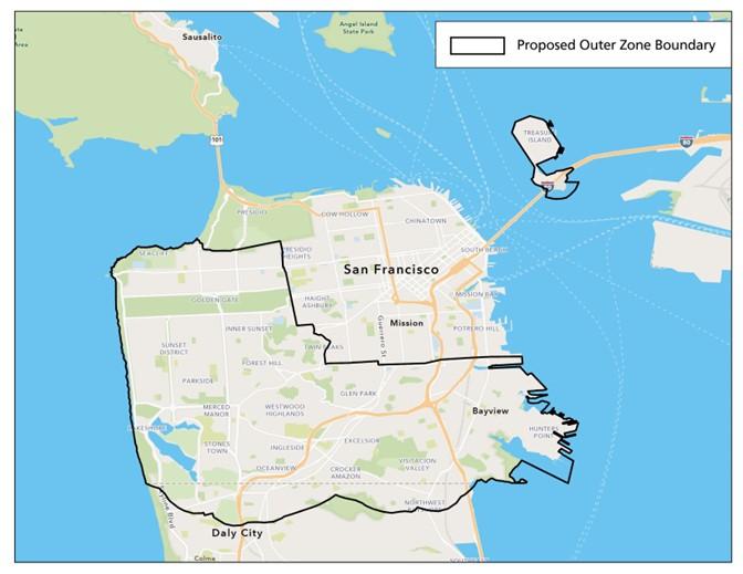 Map of the Outlying Areas of San Francisco