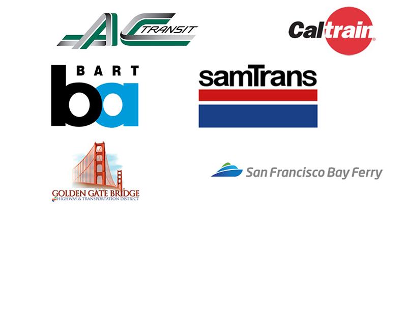 logos of bay area transit agencies