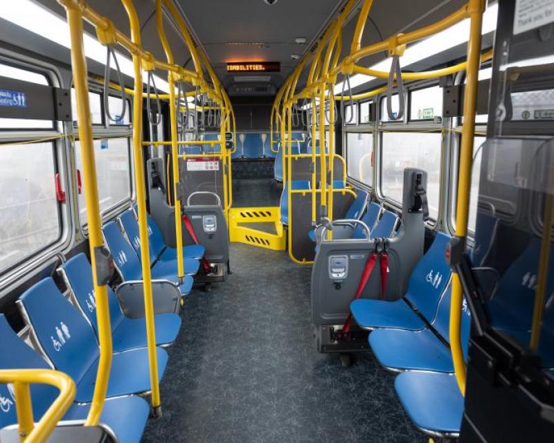 Interior View of Muni Trolley Coaches