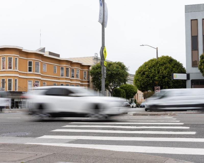 Speeding Car