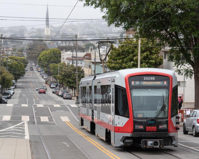 A photo of the J Church on Church Street in Noe Valley.