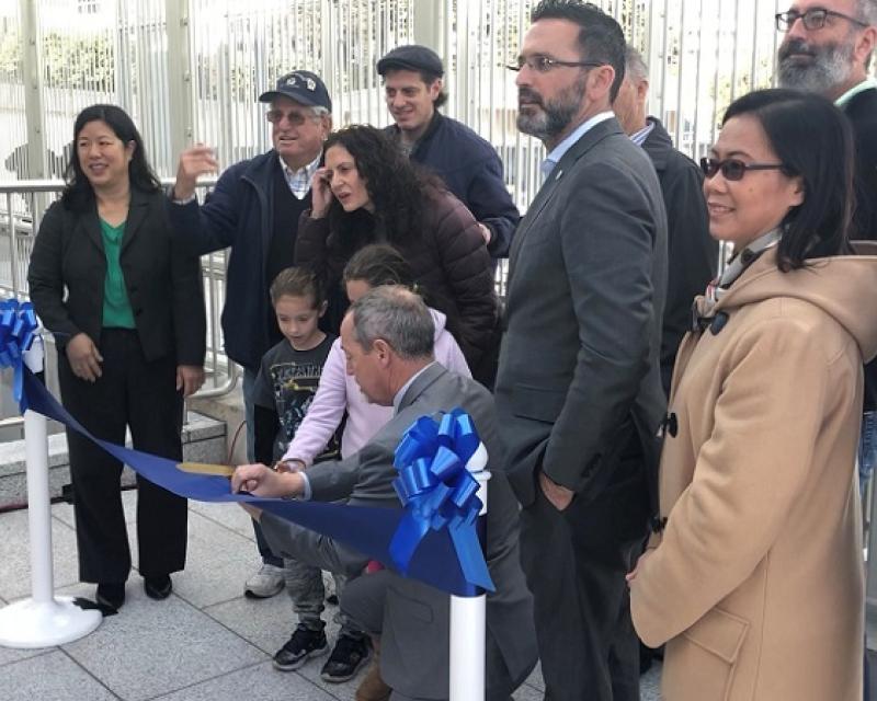 Ribbon cutting for the Balboa Park Station upgrades.