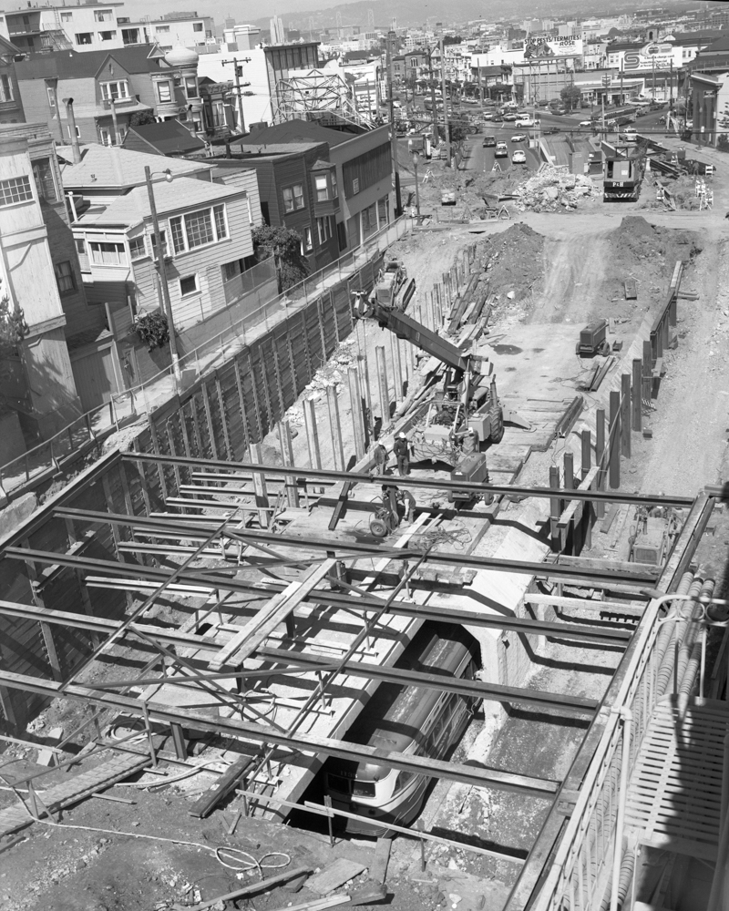 tunnel excavation in 1972