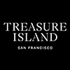 Логотип «Острова сокровищ» в Сан-Франциско; ссылка на паром на Остров Сокровищ