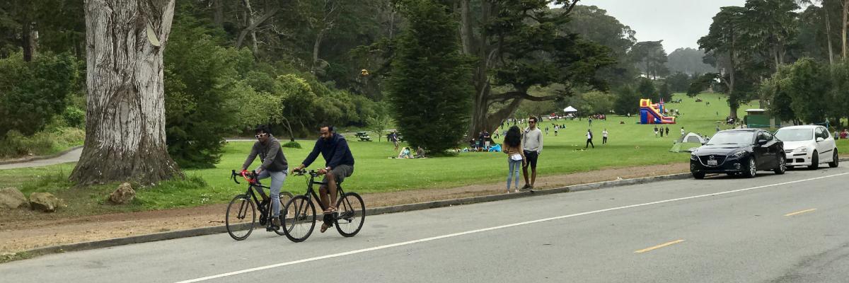 biking golden gate park