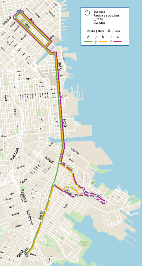 New Bayview-Hunters Point Bus Express Route Alternatives: Vote by ...