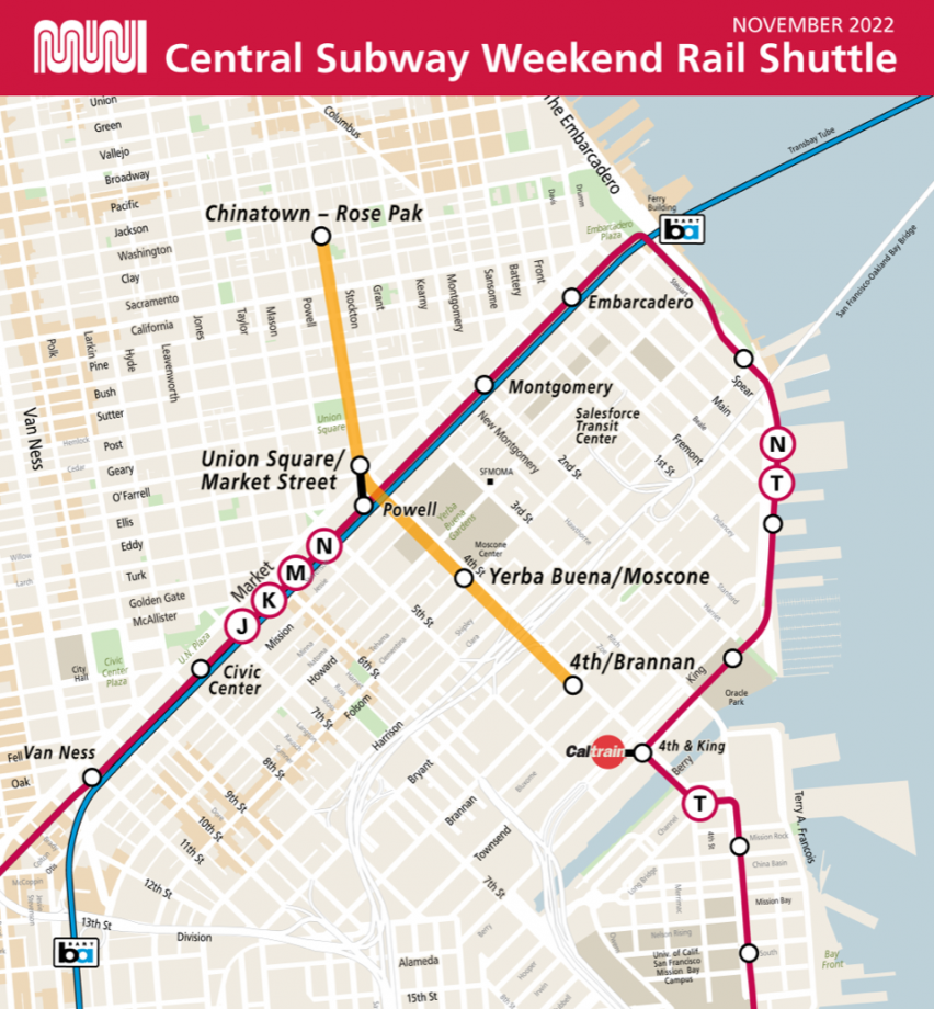 Rider Information & Map - Market Street Railway